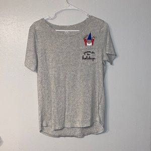Old navy comfy gnome holidays shirt
